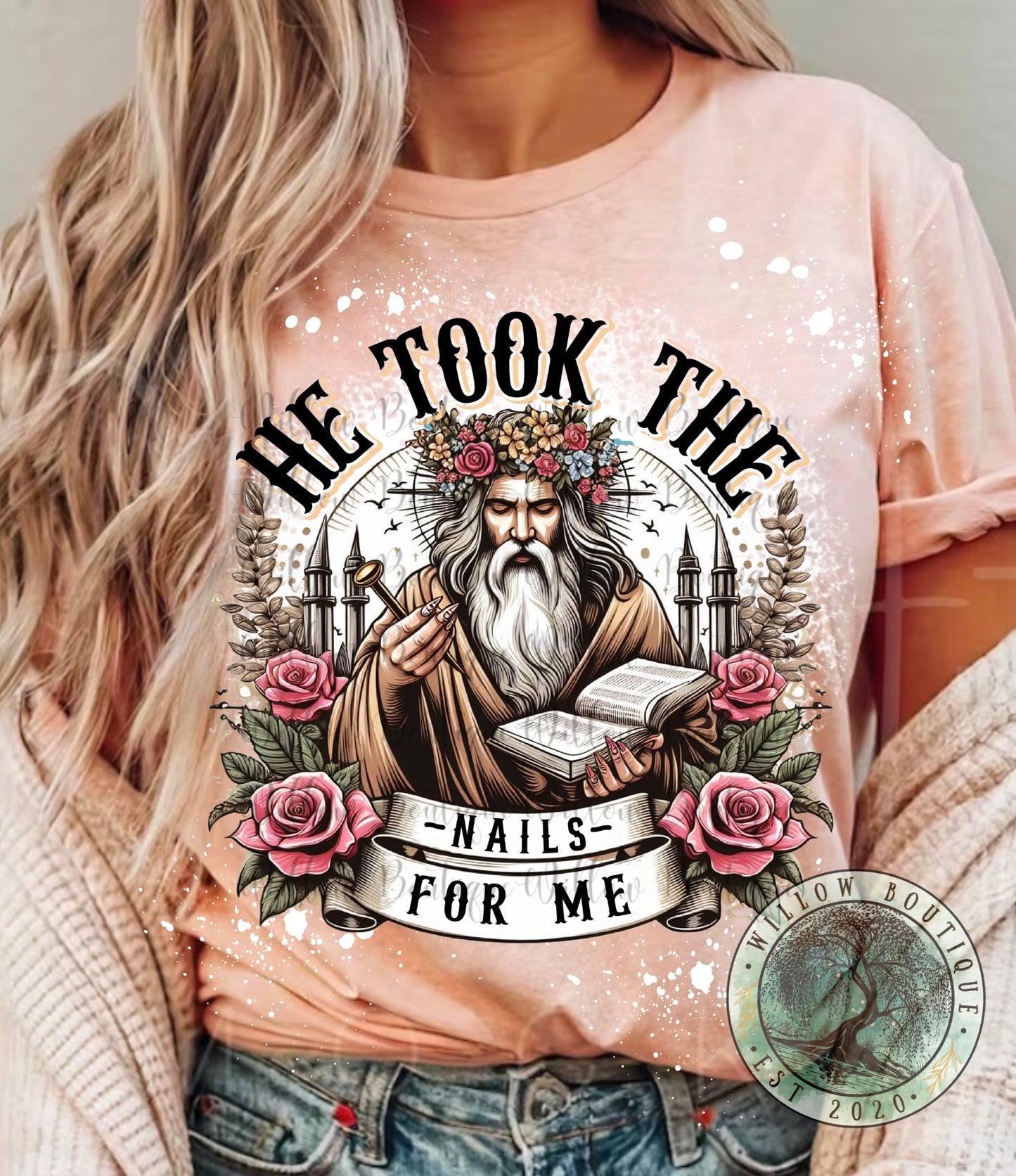 Preorder - He Took The Nails For Me Tee