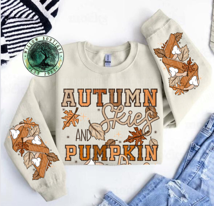 Preorder - Autumn Skies and Pumpkin Pies Sweatshirt