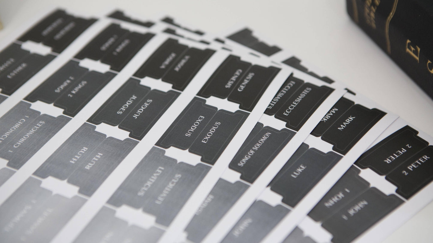 Bible Tabs | Bible Index Tabs for Men