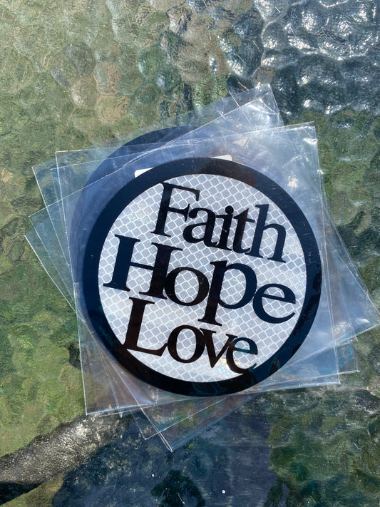 Faith Hope Love Card Magnet