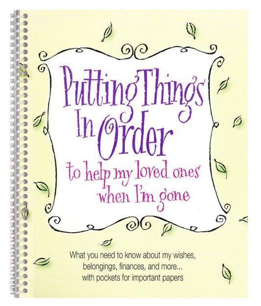 Putting Things In Order Organizer