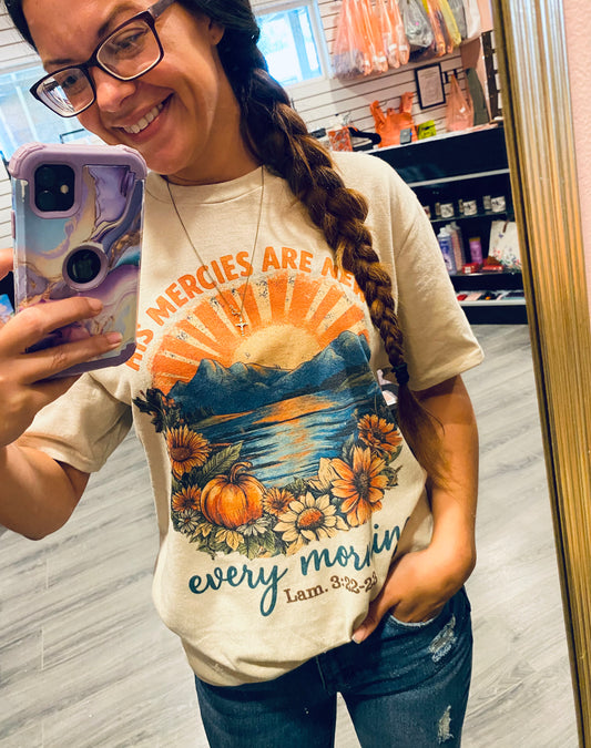 Preorder - His Mercies Are New Fall Tee