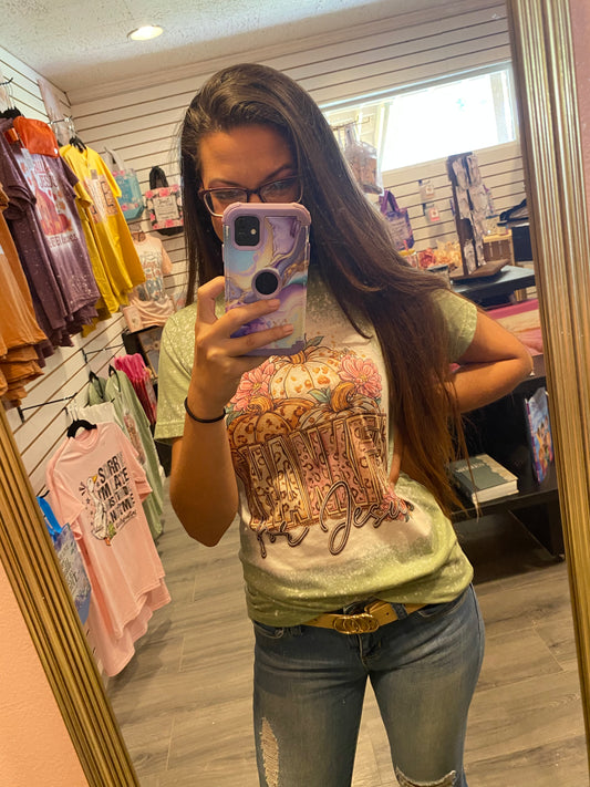 Thankful For Jesus Leopard Tee