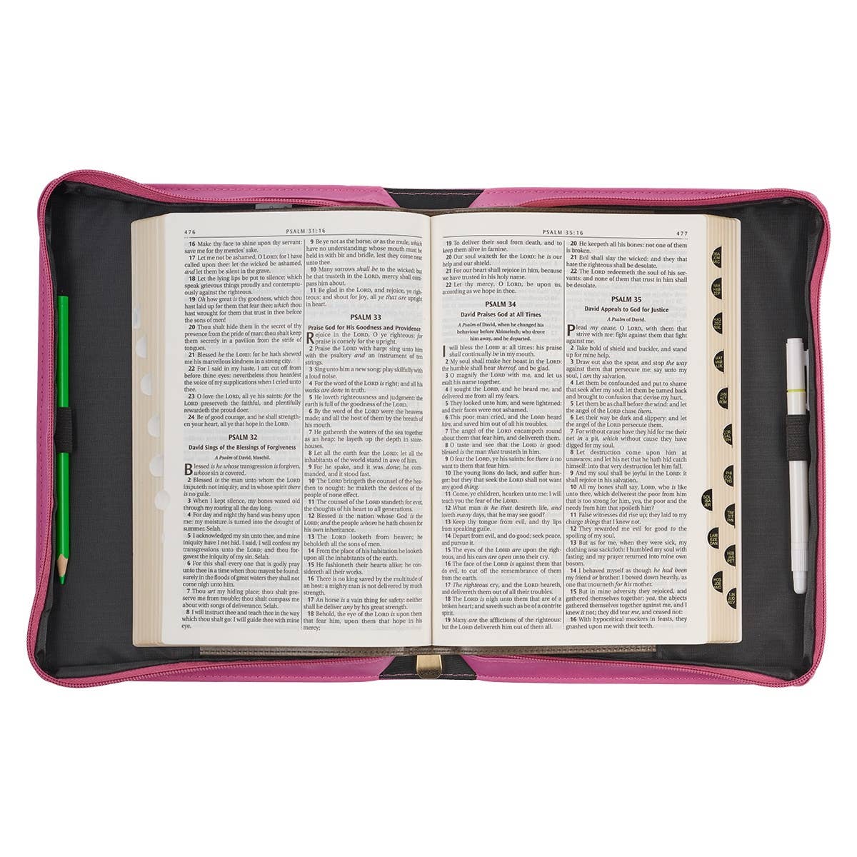Bible Cover Fashion Pink/Flower Field Printed Amazing Grace