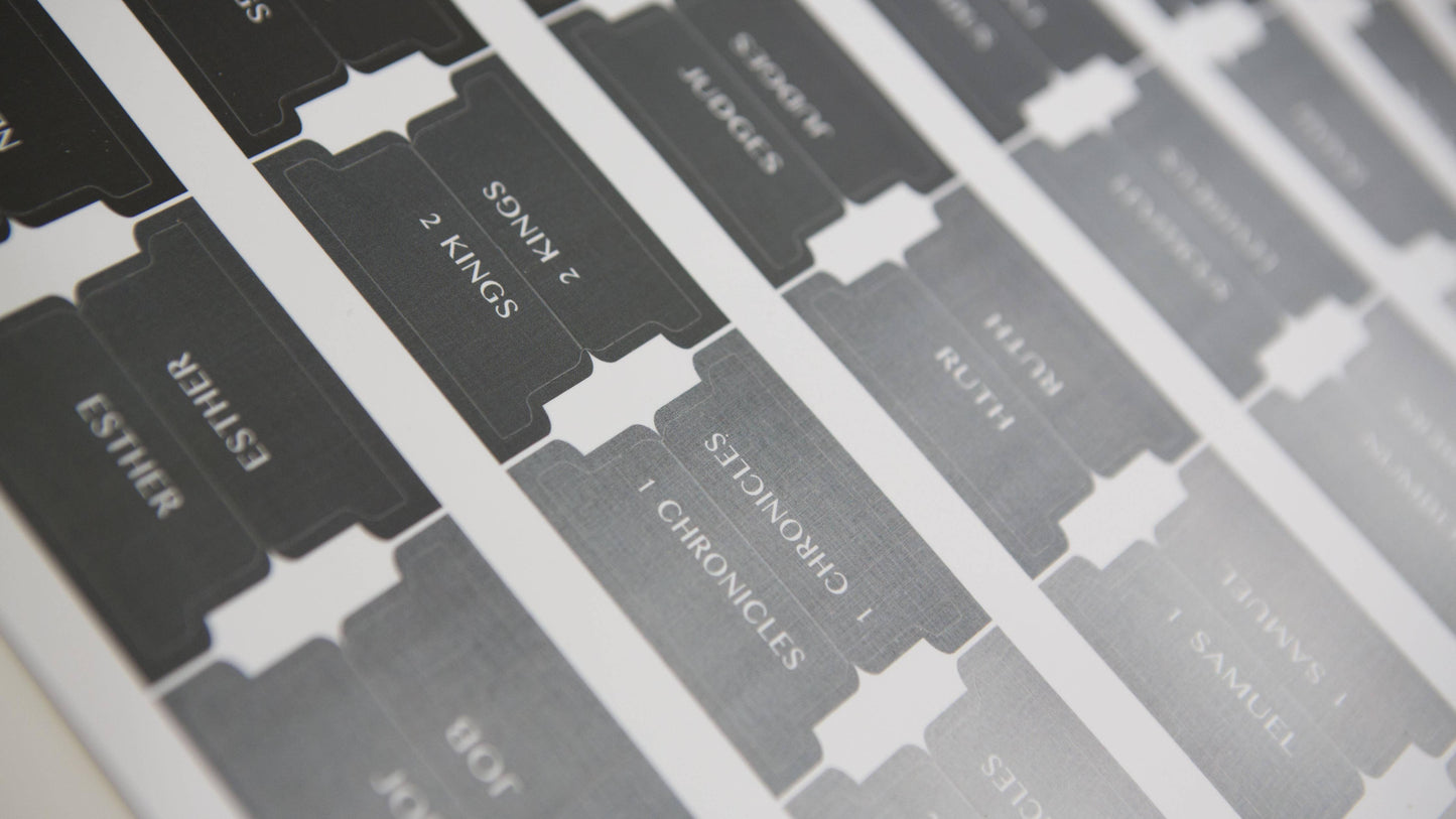 Bible Tabs | Bible Index Tabs for Men