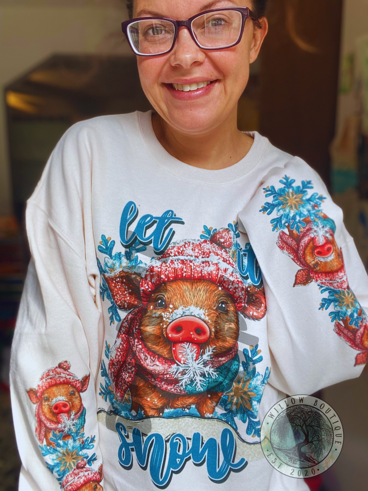 Preorder - Let It Snow Piggie Sweat