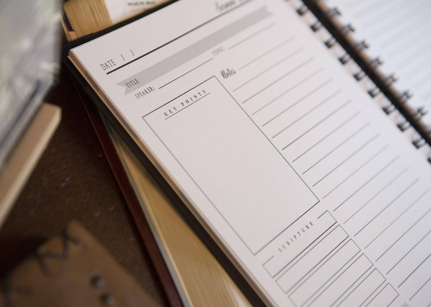 Men's Sermon Notebook | Sermon Notes Journal