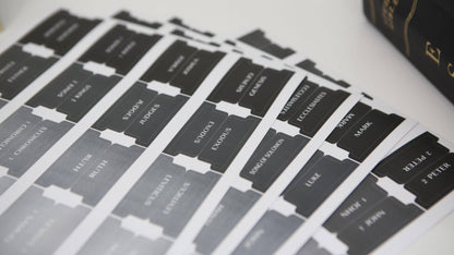 Bible Tabs | Bible Index Tabs for Men