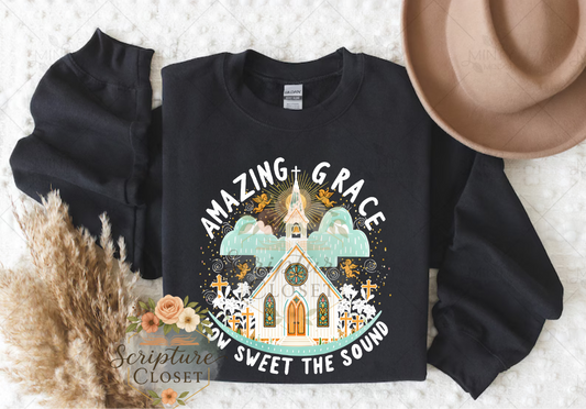 Preorder - Sunday Praise (10|12) - Amazing Grace Sweatshirt
