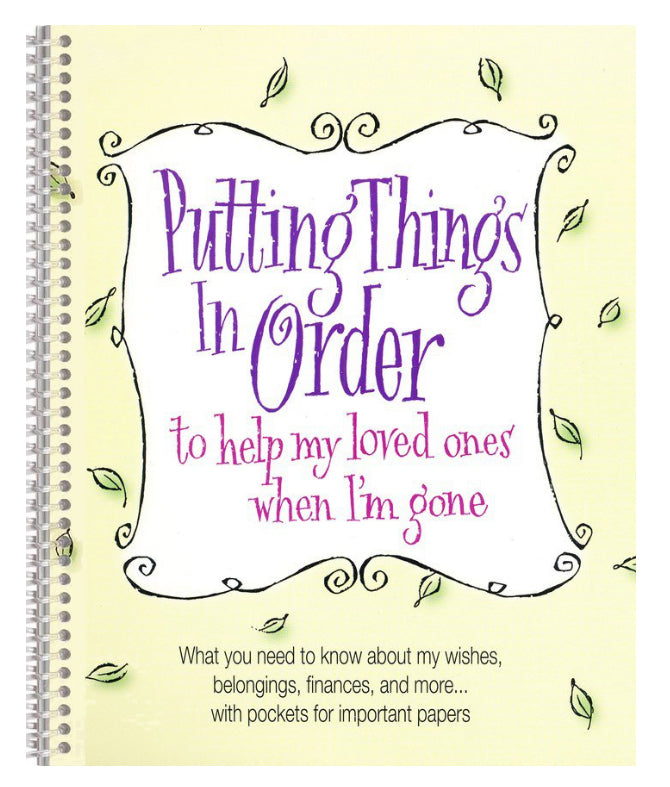 Putting Things In Order Organizer