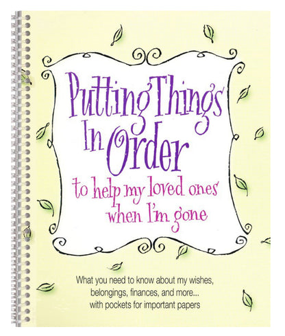 Putting Things In Order Organizer