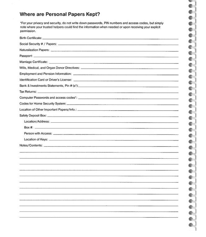 Putting Things In Order Organizer