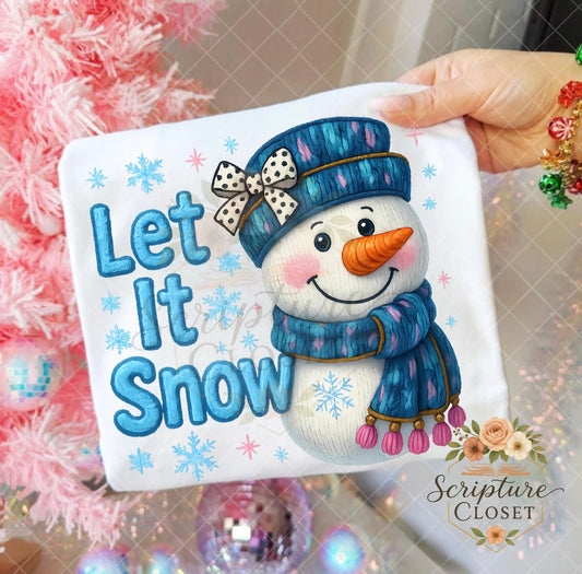 Preorder - Sunday Praise 11|16 - Let It Snow Faux Yarn Tee