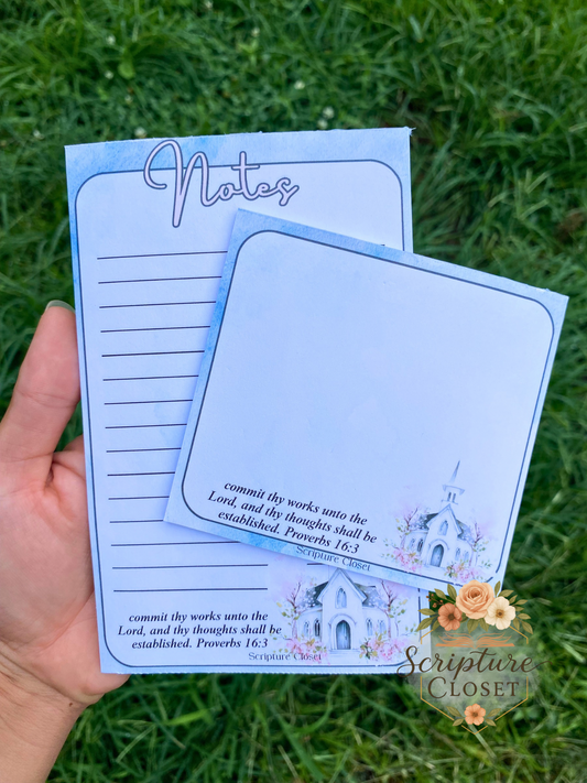 Proverbs 16:3 Tear-Away Notepad Set