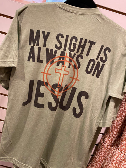 Mens - Sight Is Always On Jesus Tee
