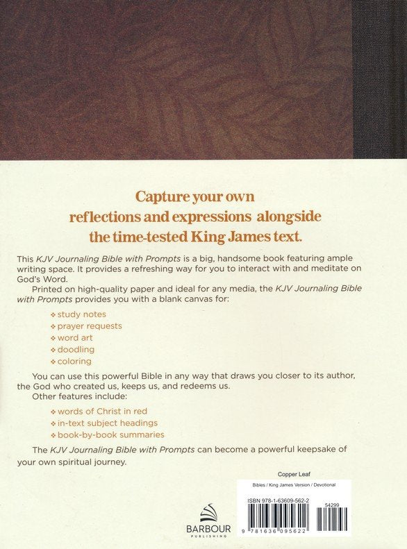 KJV Journaling Bible with Prompts