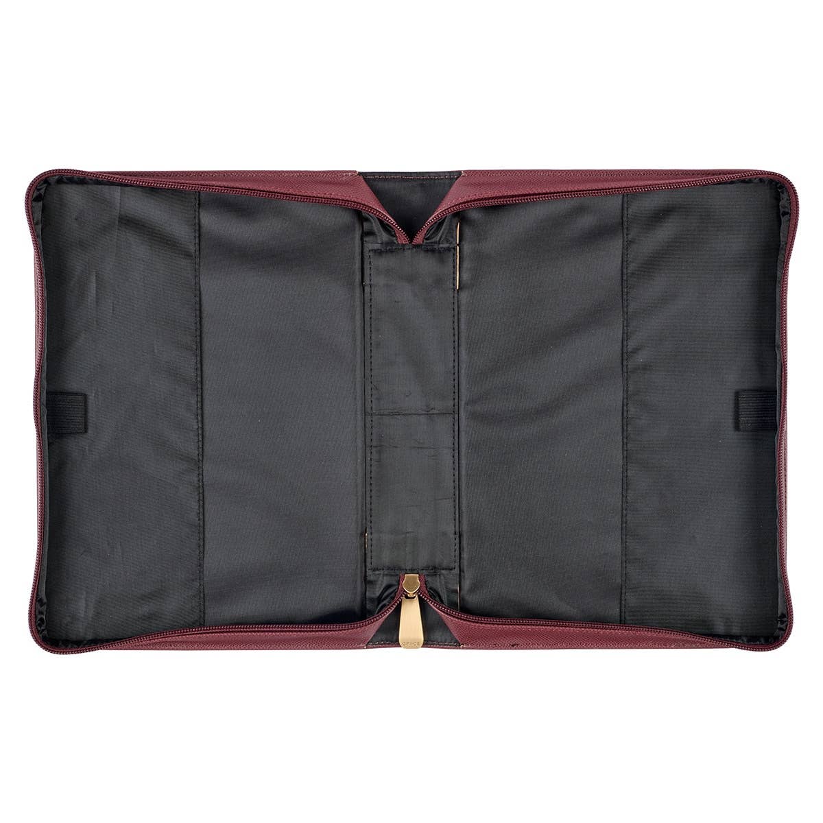 Strong & Courageous Merlot Bouquet Faux Leather Bible Cover